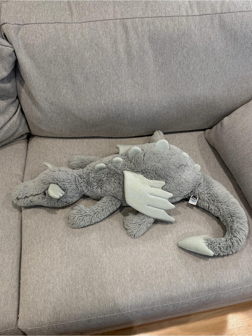AUTHENTIC Jellycat HUGE sage dragon- Retired-